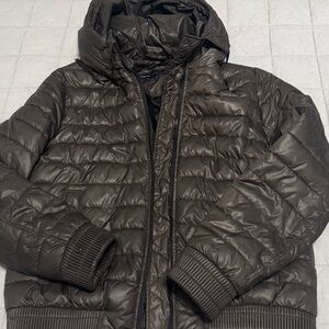 French Connection Women’s Olive Brown Puffer Jacket